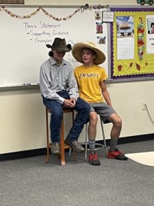 English 10 students reenacting a story (3)